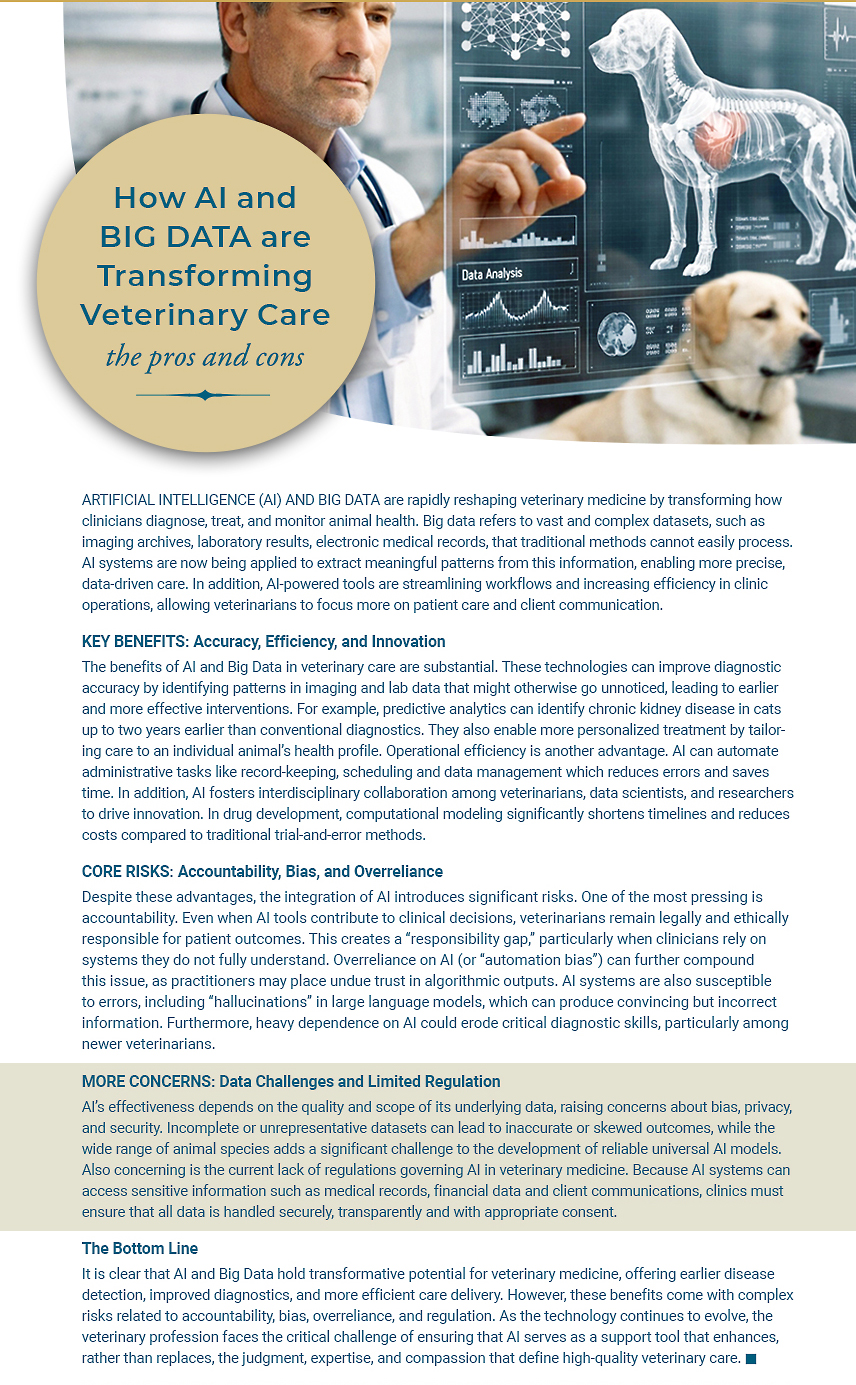 AI and Big Data in Veterinary Medicine